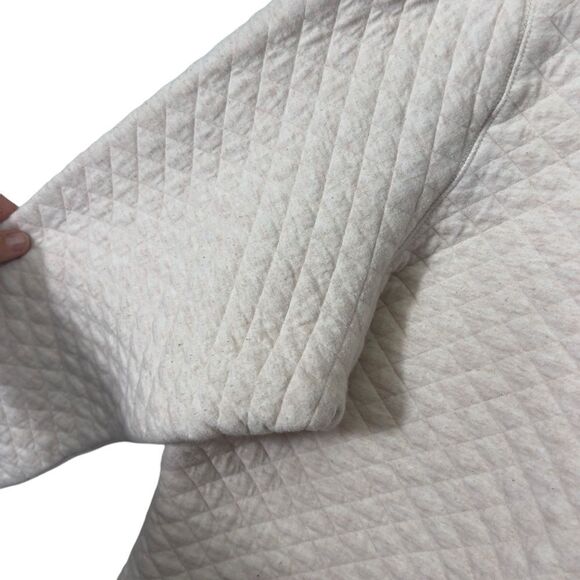 3x Duluth Trading Women's Quilted Turtleneck Pullover Beige pink Kangaroo Pocket - Picture 11 of 14